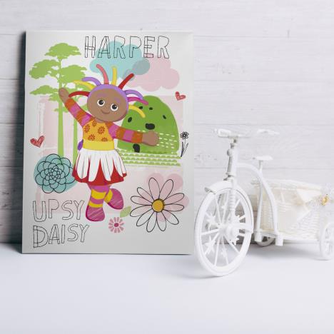 Personalised Upsy Daisy Canvas Print Extra Image 3